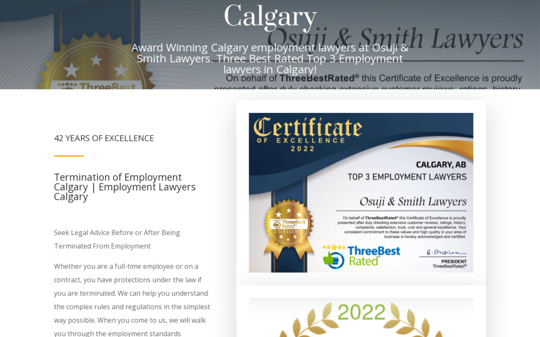 Employment Lawyers Calgary - Wrongful Dismissal Lawyers Calgary